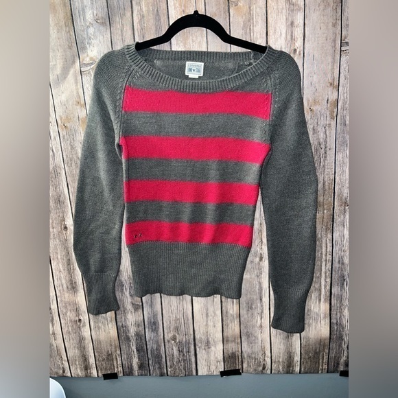Converse‎ One Star sweater, gray and pink, size XS - Picture 1 of 9
